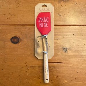 Rae Dunn Santa’s Helper Spatula & stocking Cookie Cutter set. New in packaging.